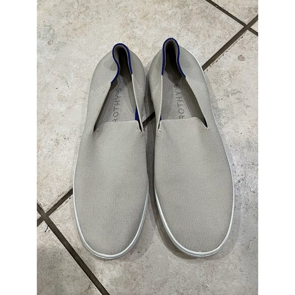 Rothy’s Sand Beige The Original Slip On Sneaker Knit Loafer Sz 12 - Picture 1 of 8